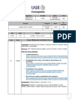 Cronograma: 3.1.038 Matemática Empresarial I Face Métodos Cuantitativos 68