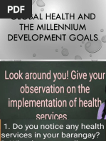 Global Health and The Millennium Development Goals