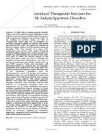 Examining Specialized Therapeutic Services For Children With Autism Spectrum Disorders