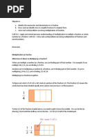 Multiplication of Fractions