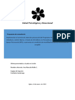 Salud Psicológica y Emocional: Propuesta de Consultoría