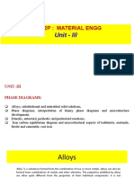 Unit - III: Me432P: Material Engg