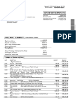 February 2022 Bank Statement