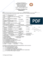 3 Quarter Periodical Test Mathematics 7