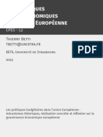 Les Politiques Macroéconomiques de l'UE (Budgétaires)