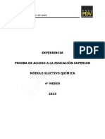 Experiencia: Código: EXP PAES Q02-4M-2023 Ciencias