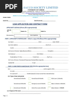 Chuna Sacco Society Limited: Loan Application and Contract Form