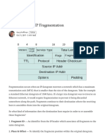 Understanding IP Fragmentation. Fragmentation Occurs When An IP - by Gary Hoffman - PortUnreachable