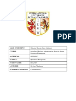 Operations Management Sept 2019 Lastest