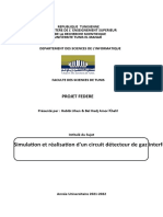 Simulation Et Réalisation D'un Circuit Détecteur de Gaz Interfacé À La Carte Arduino