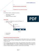 Primera Unidad - La Ventana de Aplicación Excel Objetivo: Conocer Cuando Usar Excel y Familiarizarse Con El Entorno de Trabajo Excel