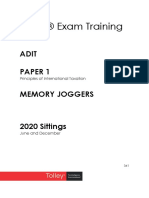 Tolley® Exam Training: Adit Paper 1 Memory Joggers