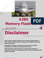 A380 Memory Flash Cards: Flight Crew Standards