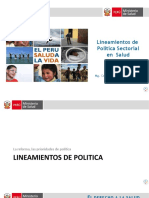 Lineamientos de Politicas en Salud