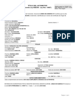 Título Del Automotor (Decreto Ley 6582/58 - Ley Nro. 14467) : Oblea M.E.y F.P.N°31/14 Nro.