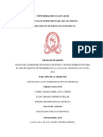 Universidad de El Salvador Facultad Multidisciplinaria de Occidente Departamento de Ciencias Economicas