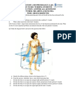 Anatomy and Physiology (Lab) SRN To BSC Nursing Students Instruction: Answer All Questions Lecturer: MR Abdulai Bangura Time: 1hour 30minutes