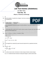 Test No-12 - Mock Test Series - NEET - Phy - Chem - Bio