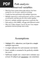 Path Analysis: Observed Variables