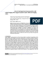 Mechanical Properties of Steel Gun Barrel Processed by Cold Radial Forging With Stepped Mandrel Under Different Forging Ratios