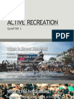 Active Recreation: Quarter 3