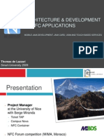 Thomas de Lazzari Architecture and Development of NFC Applications Smart-University 092009