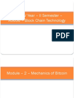 Module 2 - Mechanics of Bitcoin