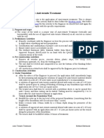 Method Statement For Anti-Termite Treatment