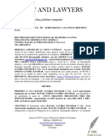 Demanda Ejecutiva Con Factura Cambiaria Deminima Cuantia de Dekorluz Contra Rafael Gaviria Escobar