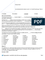 FCE Reading and Use of English - Practice Test 5: LETTERS On Tho Separate Answer Sheet