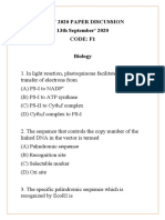 NEET Question Paper 2020 Exam