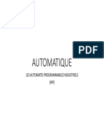 Automatique: Les Automates Programmables Industriels (API)