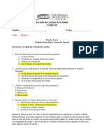 Escuela de Ciencias de La Salud NURS118: Nombre - Fecha