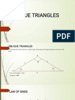 Oblique Triangles