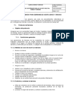 Plan de Contingencia para Derrame de Aceite Usado y Grasas