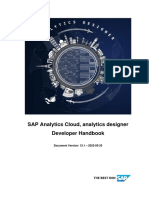 SAP Analytics Cloud, Analytics Designer Developer Handbook: Document Version: 12.1 - 2022-05-25