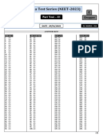 All India Test Series Part Test 01 Evening NEET 29 01 2023 Solutions