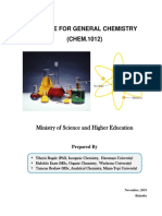 Module For General Chemistry (CHEM.1012) : Ministry of Science and Higher Education