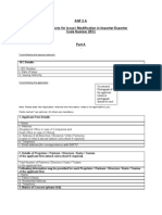 Anf 2 A Application Form For Issue / Modification in Importer Exporter Code Number (IEC)