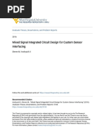 Mixed Signal Integrated Circuit Design For Custom Sensor Mixed Signal Integrated Circuit Design For Custom Sensor Interfacing Interfacing