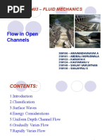 19M403 - Fluid Mechanics: Flow in Open Channels