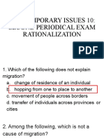 Contemporary Issue 10 Second Periodical Exam Rationalization