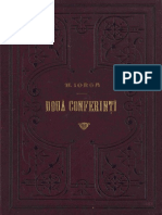 Nicolae Iorga - Două Conferinți - I. Luptele Romînilor Cu Turcii de La Mihai-Viteazul Încoace II. Cultura Romînă Supt Fanarioți - Ţinute La A