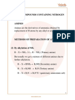 Organic Compounds Containing Nitrogen