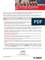 Política Del Sistema Integrado de Gestión de Hudbay Perú S.A.C