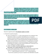 +EI Actividad 3 UNIDAD 5,6 Pruebas de Hipótesis Con La Distribución Ji Cuadrada, Análisis de Regresión Lineal Simple