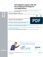 Automated Irrigation System With The Integration of Internet of Things For Agricultural Applications