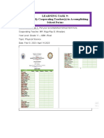 Learning Task 9: Assisting My Cooperating Teacher(s) in Accomplishing School Forms