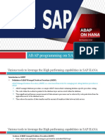 ABAP Programming On SAP HANA DB