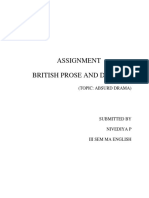 BPD Assignment Absurd Drama